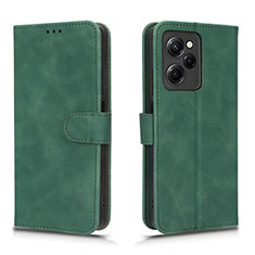 Custodia Portafoglio In Pelle Cover con Supporto L01Z per Xiaomi Redmi Note 12 Pro Speed 5G Verde