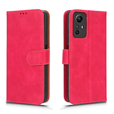 Custodia Portafoglio In Pelle Cover con Supporto L01Z per Xiaomi Redmi Note 12S Rosa Caldo