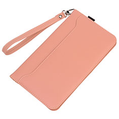 Custodia Portafoglio In Pelle Cover con Supporto L02 per Amazon Kindle 6 inch Rosa