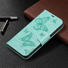 Custodia Portafoglio In Pelle Cover con Supporto L02 per Nokia 3.4 Verde Pastello