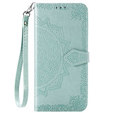 Custodia Portafoglio In Pelle Cover con Supporto L02 per Oppo A8 Verde