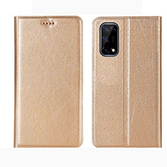 Custodia Portafoglio In Pelle Cover con Supporto L02 per Realme Narzo 30 Pro 5G Oro