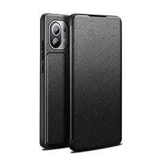 Custodia Portafoglio In Pelle Cover con Supporto L02 per Xiaomi Mi 11 Lite 5G Nero