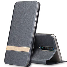 Custodia Portafoglio In Pelle Cover con Supporto L02 per Xiaomi Poco X2 Grigio