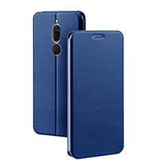 Custodia Portafoglio In Pelle Cover con Supporto L02 per Xiaomi Redmi 8 Blu