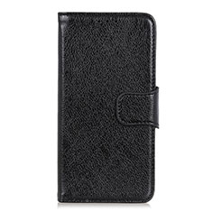 Custodia Portafoglio In Pelle Cover con Supporto L02 per Xiaomi Redmi 9 Prime India Nero