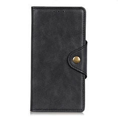 Custodia Portafoglio In Pelle Cover con Supporto L02 per Xiaomi Redmi Note 9 Pro Max Nero