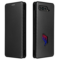 Custodia Portafoglio In Pelle Cover con Supporto L02Z per Asus ROG Phone 5 ZS673KS Nero