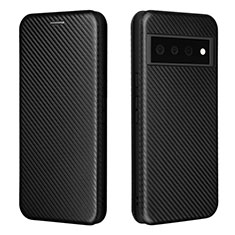 Custodia Portafoglio In Pelle Cover con Supporto L02Z per Google Pixel 6 5G Nero