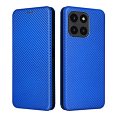 Custodia Portafoglio In Pelle Cover con Supporto L02Z per Huawei Honor X8b Blu