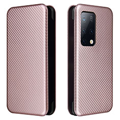 Custodia Portafoglio In Pelle Cover con Supporto L02Z per Huawei Mate X2 Oro Rosa