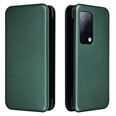 Custodia Portafoglio In Pelle Cover con Supporto L02Z per Huawei Mate X2 Verde