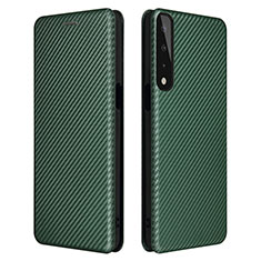 Custodia Portafoglio In Pelle Cover con Supporto L02Z per LG Stylo 7 Verde