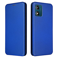 Custodia Portafoglio In Pelle Cover con Supporto L02Z per Motorola Moto E13 Blu