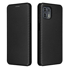 Custodia Portafoglio In Pelle Cover con Supporto L02Z per Motorola Moto Edge 20 Lite 5G Nero