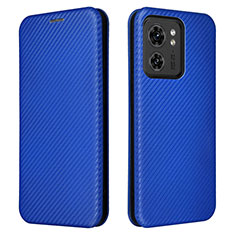 Custodia Portafoglio In Pelle Cover con Supporto L02Z per Motorola Moto Edge (2023) 5G Blu