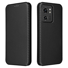 Custodia Portafoglio In Pelle Cover con Supporto L02Z per Motorola Moto Edge 40 5G Nero