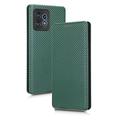 Custodia Portafoglio In Pelle Cover con Supporto L02Z per Motorola Moto Edge Plus (2023) 5G Verde