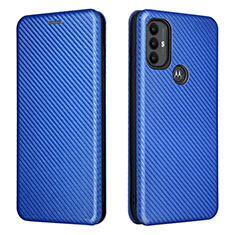 Custodia Portafoglio In Pelle Cover con Supporto L02Z per Motorola Moto G Play (2023) Blu