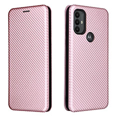 Custodia Portafoglio In Pelle Cover con Supporto L02Z per Motorola Moto G Power (2022) Oro Rosa