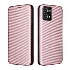 Custodia Portafoglio In Pelle Cover con Supporto L02Z per Motorola Moto G Stylus (2023) 5G Oro Rosa