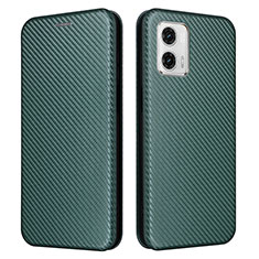 Custodia Portafoglio In Pelle Cover con Supporto L02Z per Motorola Moto G53j 5G Verde