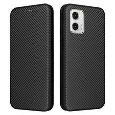 Custodia Portafoglio In Pelle Cover con Supporto L02Z per Motorola Moto G53y 5G Nero