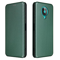 Custodia Portafoglio In Pelle Cover con Supporto L02Z per Nokia 6.3 Verde