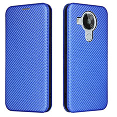 Custodia Portafoglio In Pelle Cover con Supporto L02Z per Nokia 7.3 Blu