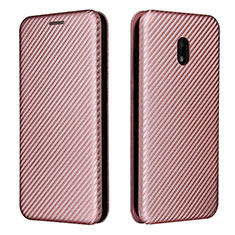 Custodia Portafoglio In Pelle Cover con Supporto L02Z per Nokia C01 Plus Oro Rosa