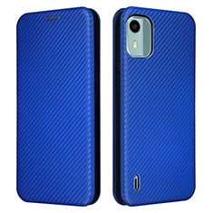 Custodia Portafoglio In Pelle Cover con Supporto L02Z per Nokia C12 Plus Blu