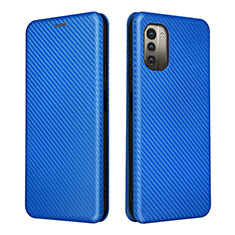 Custodia Portafoglio In Pelle Cover con Supporto L02Z per Nokia G11 Blu