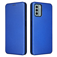 Custodia Portafoglio In Pelle Cover con Supporto L02Z per Nokia G22 Blu