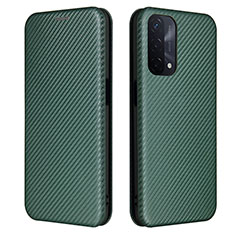 Custodia Portafoglio In Pelle Cover con Supporto L02Z per OnePlus Nord N200 5G Verde