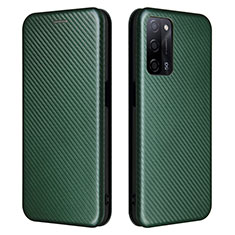 Custodia Portafoglio In Pelle Cover con Supporto L02Z per Oppo A53s 5G Verde