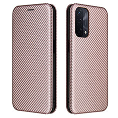 Custodia Portafoglio In Pelle Cover con Supporto L02Z per Oppo A74 5G Oro Rosa