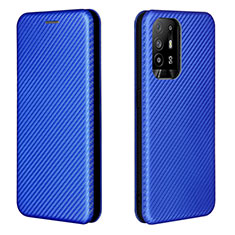 Custodia Portafoglio In Pelle Cover con Supporto L02Z per Oppo A94 5G Blu