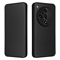 Custodia Portafoglio In Pelle Cover con Supporto L02Z per Oppo Find X7 5G Nero