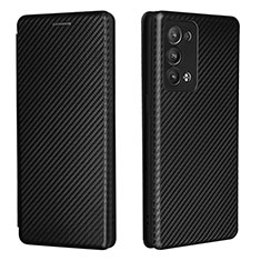 Custodia Portafoglio In Pelle Cover con Supporto L02Z per Oppo Reno6 Pro 5G Nero