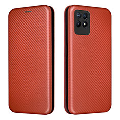 Custodia Portafoglio In Pelle Cover con Supporto L02Z per Realme 8i Marrone