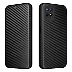 Custodia Portafoglio In Pelle Cover con Supporto L02Z per Realme 8i Nero