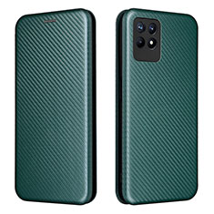 Custodia Portafoglio In Pelle Cover con Supporto L02Z per Realme 8i Verde