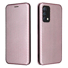 Custodia Portafoglio In Pelle Cover con Supporto L02Z per Realme GT Master 5G Oro Rosa