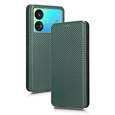 Custodia Portafoglio In Pelle Cover con Supporto L02Z per Realme GT Neo5 SE 5G Verde