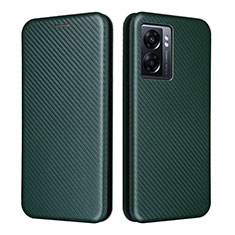 Custodia Portafoglio In Pelle Cover con Supporto L02Z per Realme Q5i 5G Verde