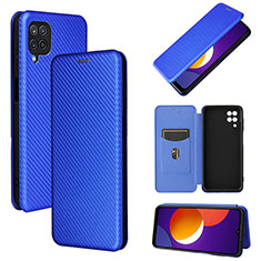 Custodia Portafoglio In Pelle Cover con Supporto L02Z per Samsung Galaxy A12 5G Blu