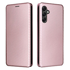 Custodia Portafoglio In Pelle Cover con Supporto L02Z per Samsung Galaxy A14 4G Oro Rosa