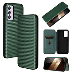 Custodia Portafoglio In Pelle Cover con Supporto L02Z per Samsung Galaxy A15 5G Verde