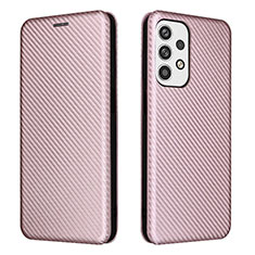 Custodia Portafoglio In Pelle Cover con Supporto L02Z per Samsung Galaxy A23 4G Oro Rosa