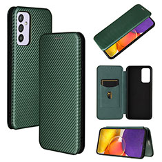 Custodia Portafoglio In Pelle Cover con Supporto L02Z per Samsung Galaxy A24 4G Verde